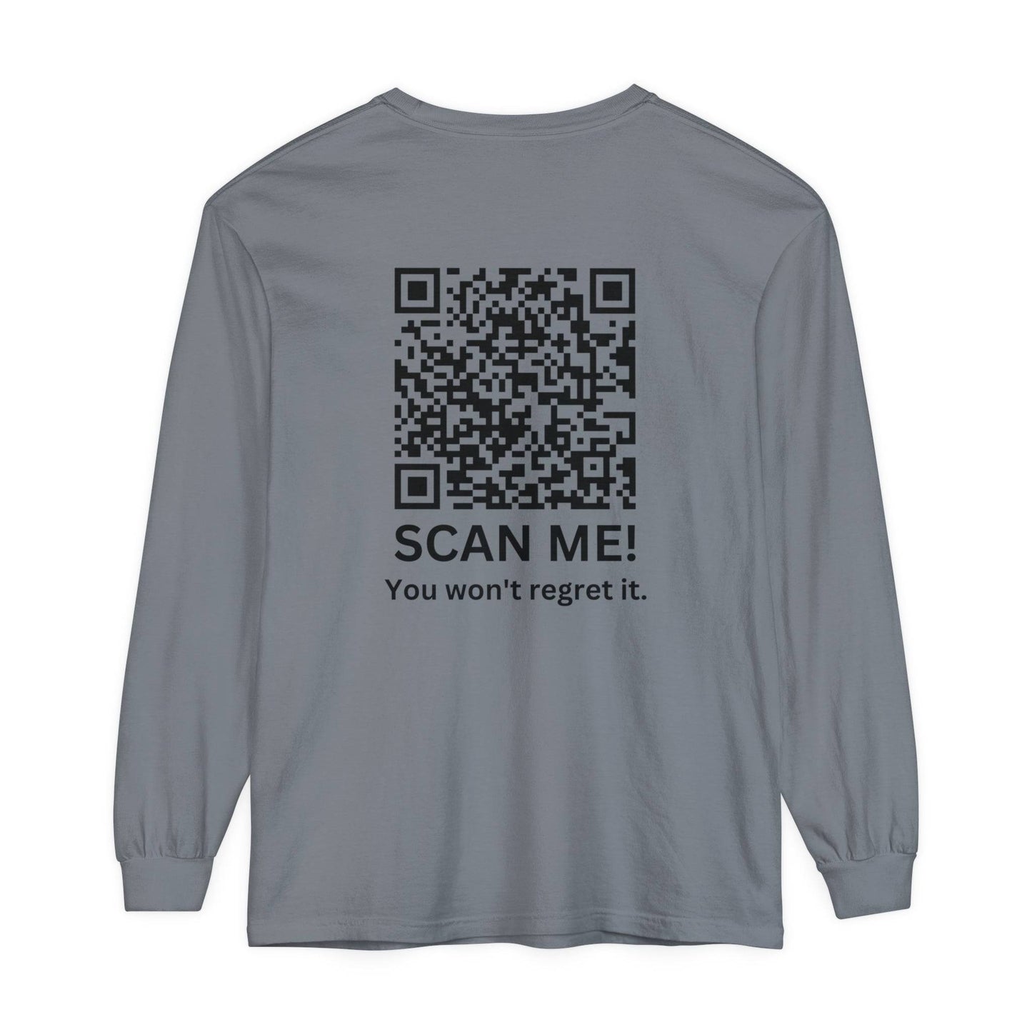 Trump YMCA Dance QR Code Long Sleeve Tshirt, Funny Comfort Colors Tee, Unisex Long Sleeve Shirt