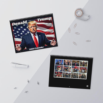 Wall Calendar Trump and Cats 2025 - Galvaleos Galvaleos Galvaleos 11" x 8.5" / Matte Printify Calendar Wall Calendar Trump and Cats 2025