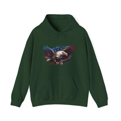 Patriotic Hoodie, Give Me Liberty or Give Me Death Hoodie, American Spirit Pullover, USA Freedom - Galvaleos Galvaleos Galvaleos Forest Green / S Printify Hoodie Patriotic Hoodie, Give Me Liberty or Give Me Death Hoodie, American Spirit Pullover, USA Freedom