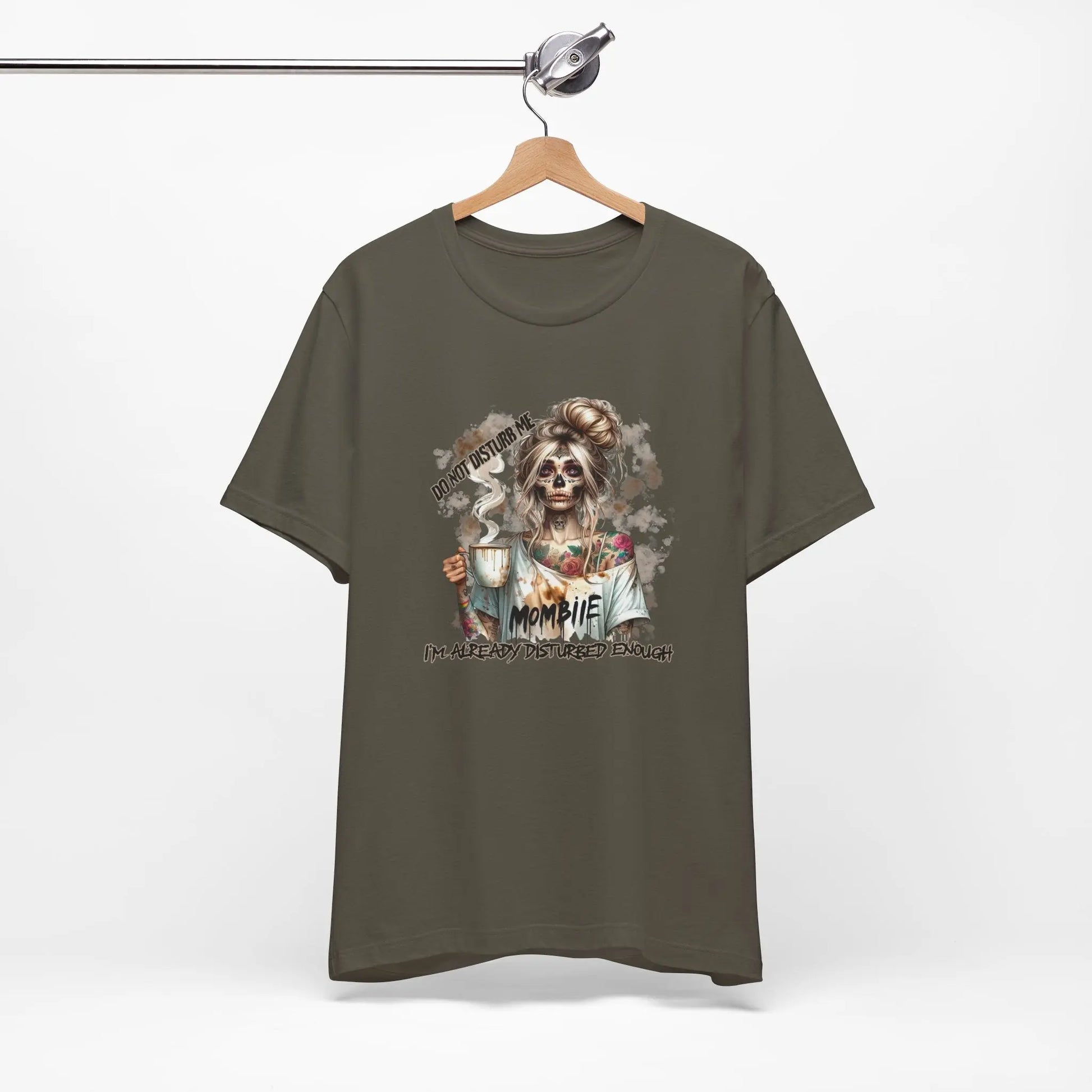MOMBIE Fall Halloween Vibes T Shirt, Do Not Disturb Me, I'm Already Disturbed Enough, Fall Tee Printify