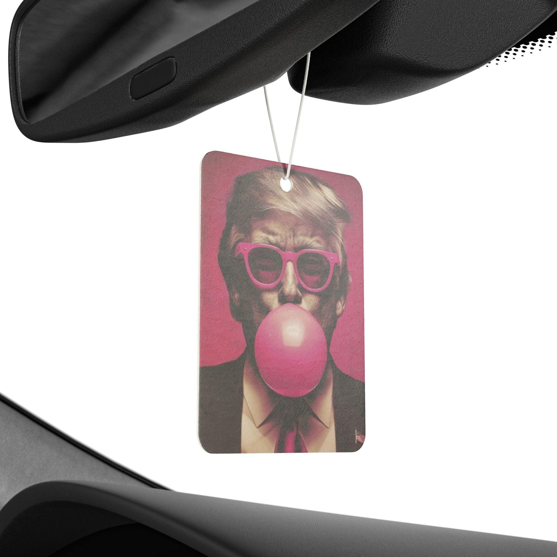 Car Air Freshener - Trump Scented Hanging Auto Air Freshener Decal, Political President Gift, Novelty Car Accessory, - Galvaleos Galvaleos Galvaleos 2.75'' × 4'' / Rectangle / Black Ice Printify Accessories Car Air Freshener - Trump Scented Hanging Auto Air Freshener Decal, Political President Gift, Novelty Car Accessory