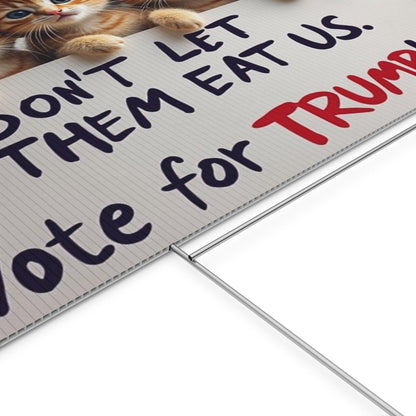 Yard Sign - Dont let them eat us. - Galvaleos Galvaleos Galvaleos 18″ x 12″ (Horizontal) Printify Home Decor Yard Sign - Dont let them eat us.