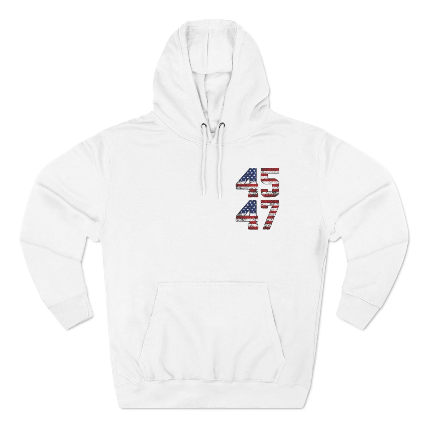 45 47 President Trump Three-Panel Fleece Hoodie