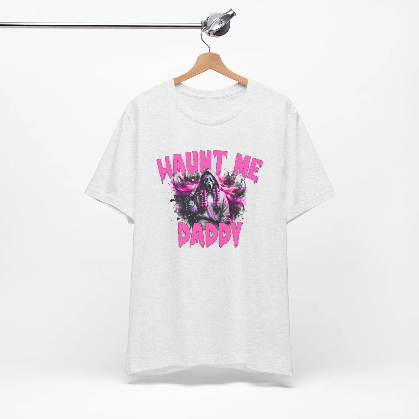 Funny Halloween Unisex Tee, Haunt Me Daddy Shirt, Fall Vibes, Halloween Costume, Spooky Graphic Shirt, Halloween Outfit Printify