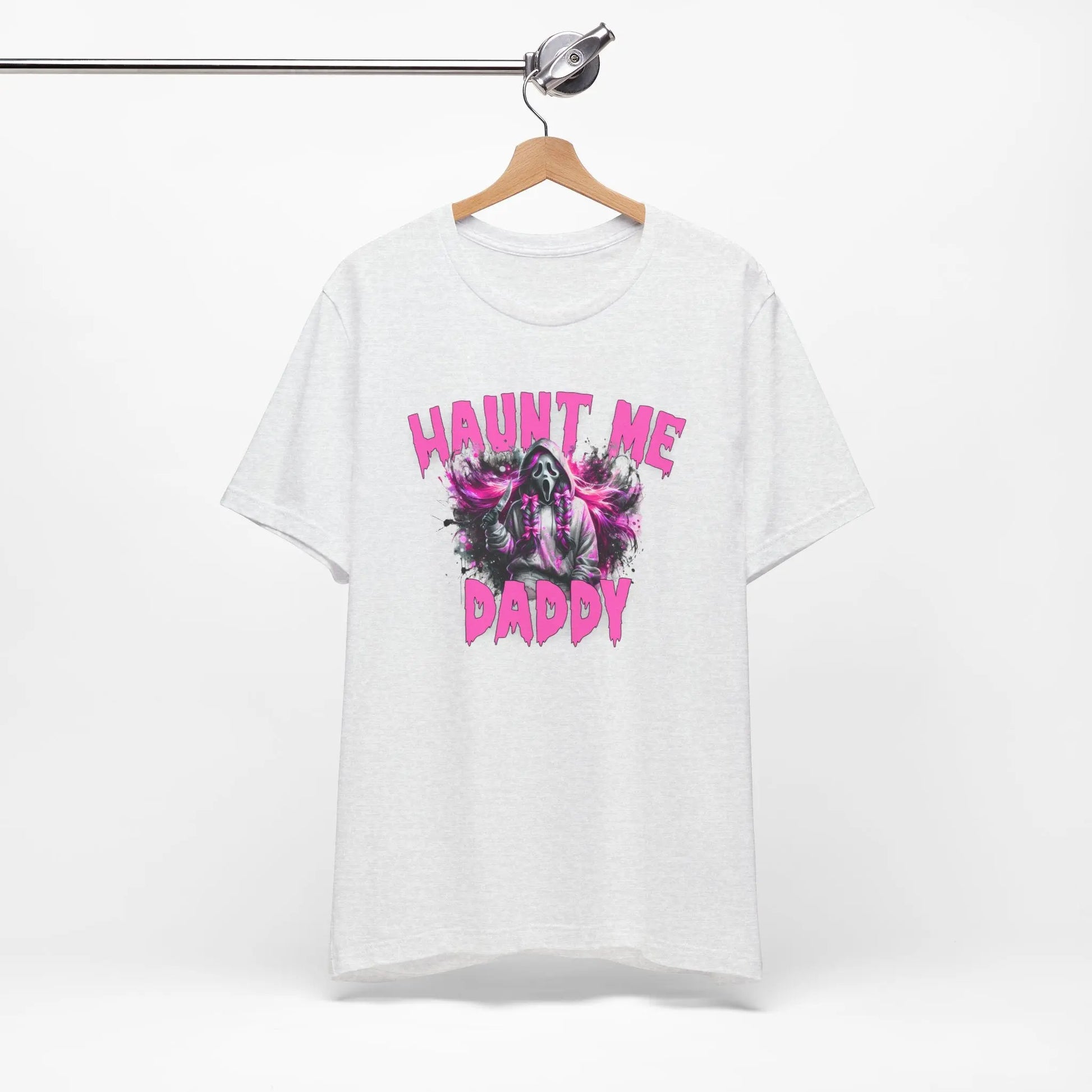 Funny Halloween Unisex Tee, Haunt Me Daddy Shirt, Fall Vibes, Halloween Costume, Spooky Graphic Shirt, Halloween Outfit Printify