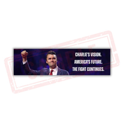 Charlie Kirk Tribute Bumper Stickers Galvaleos