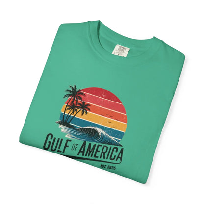 Gulf of America Garment-Dyed T-shirt, Beach Vibes Tee, Summer Apparel, Travel Shirt, Vacation Gift, Unisex Style Printify