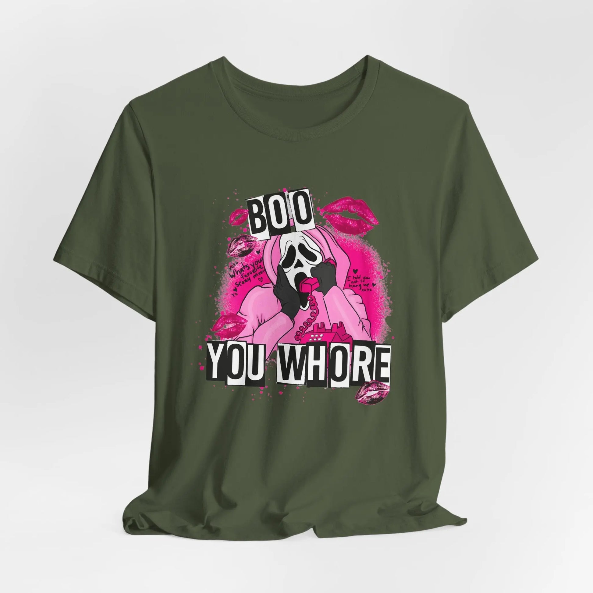 Funny Halloween Unisex Tee, Boo You Whore Shirt, Halloween Costume Top, Halloween Party Tee, Halloween Graphic Tee Printify