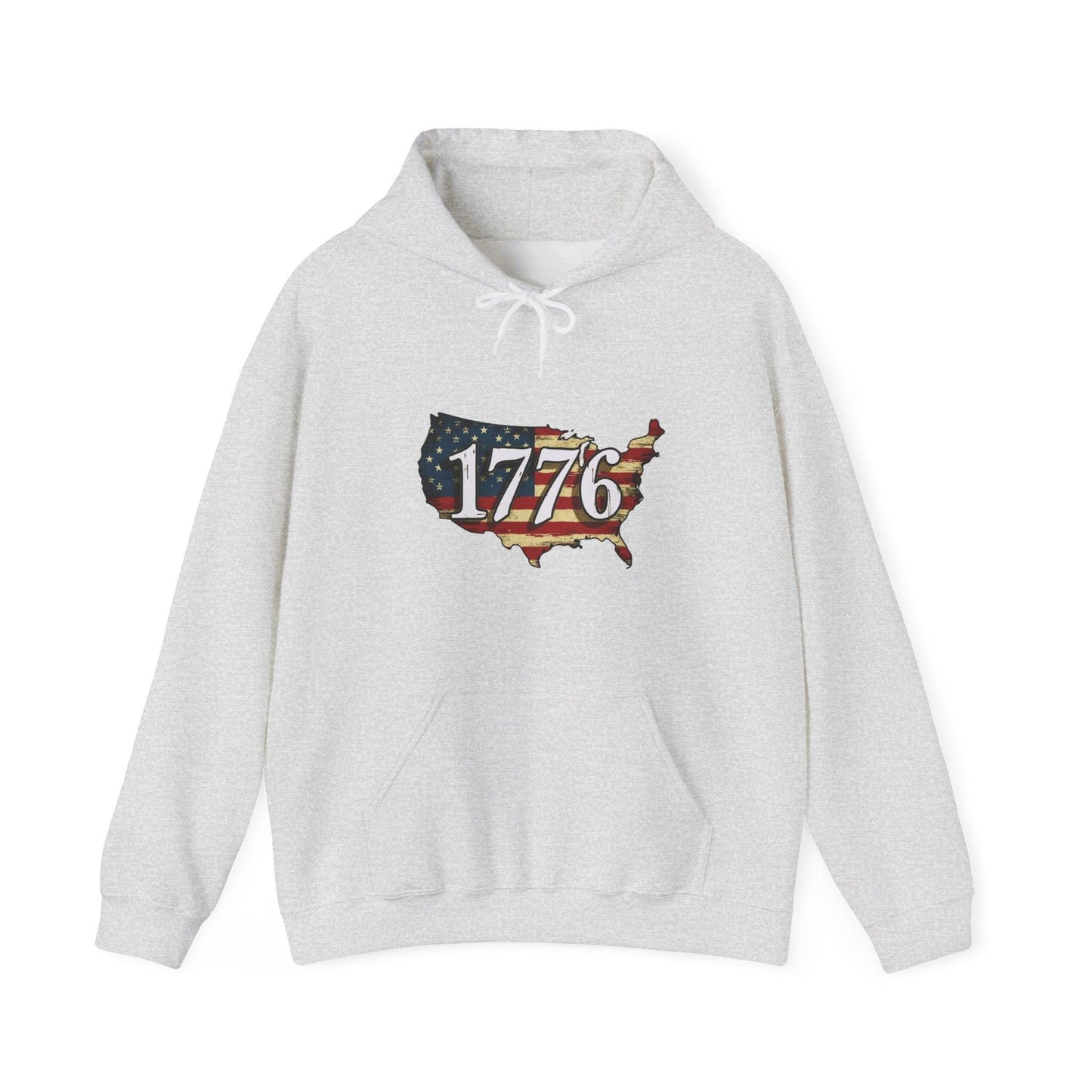 1776 Military Cats Hoodie, USA, Patriotic, American Independence Day Gift, Veterans Day Apparel - Galvaleos Galvaleos Galvaleos Ash / S Printify Hoodie 1776 Military Cats Hoodie, USA, Patriotic, American Independence Day Gift, Veterans Day Apparel