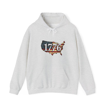 1776 Military Cats Hoodie, USA, Patriotic, American Independence Day Gift, Veterans Day Apparel - Galvaleos Galvaleos Galvaleos Ash / S Printify Hoodie 1776 Military Cats Hoodie, USA, Patriotic, American Independence Day Gift, Veterans Day Apparel