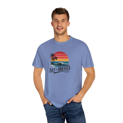 Gulf of America Garment-Dyed T-shirt, Beach Vibes Tee, Summer Apparel, Travel Shirt, Vacation Gift, Unisex Style - Galvaleos