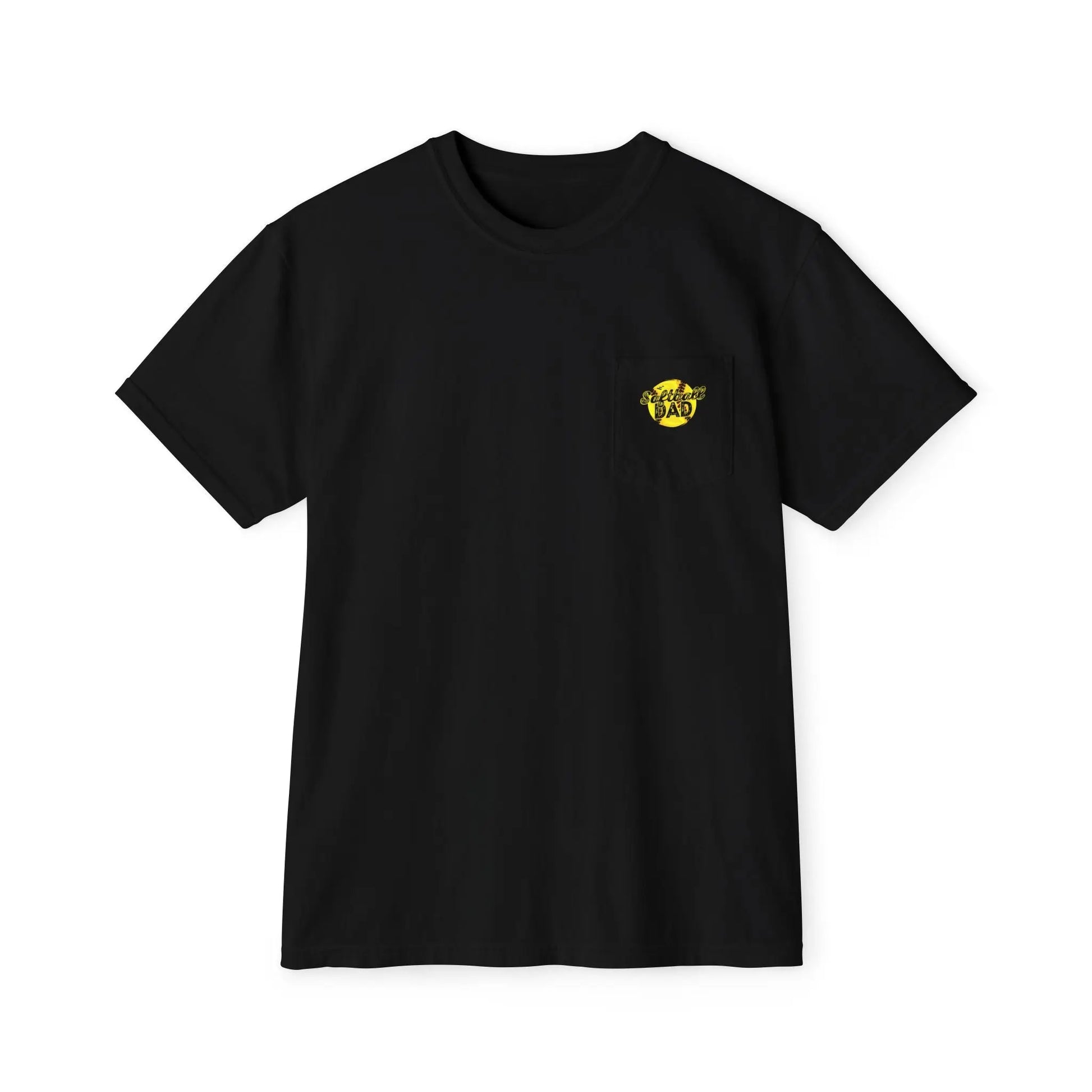 Softball Dad Pocket T-Shirt, Unisex Athletic Tee, Fun Gift for Sports Lovers, Father's Day Shirt, Casual Everyday Wear Printify