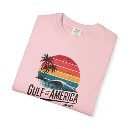 Gulf of America Garment-Dyed T-shirt, Beach Vibes Tee, Summer Apparel, Travel Shirt, Vacation Gift, Unisex Style Printify