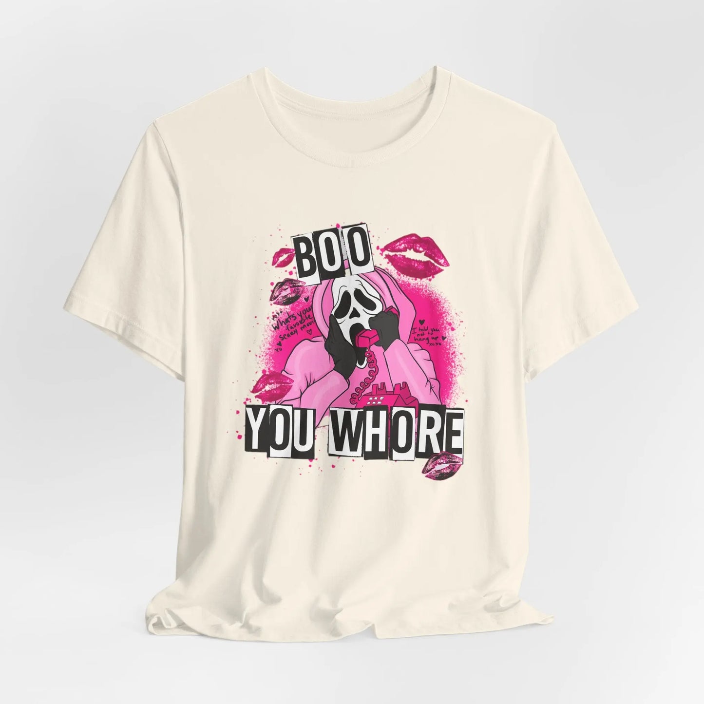 Funny Halloween Unisex Tee, Boo You Whore Shirt, Halloween Costume Top, Halloween Party Tee, Halloween Graphic Tee Printify