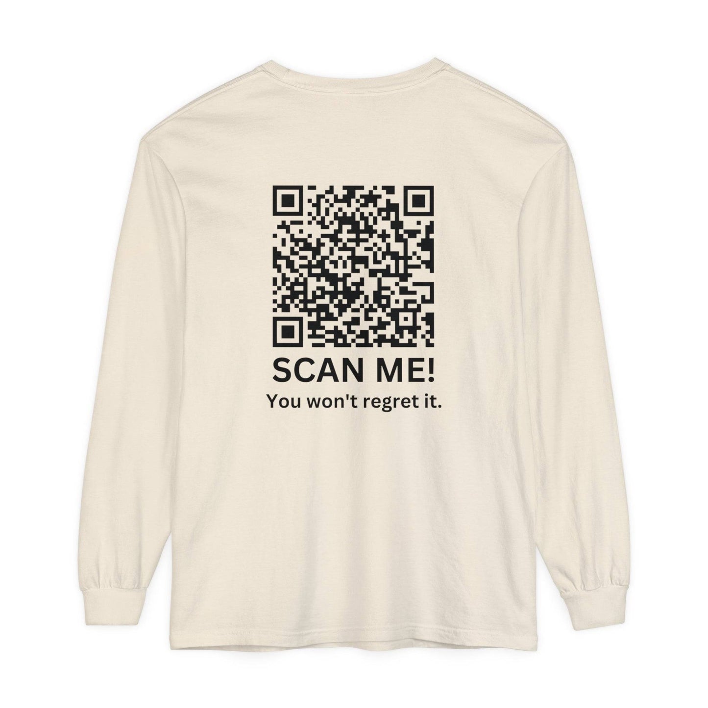 Trump YMCA Dance QR Code Long Sleeve Tshirt, Funny Comfort Colors Tee, Unisex Long Sleeve Shirt