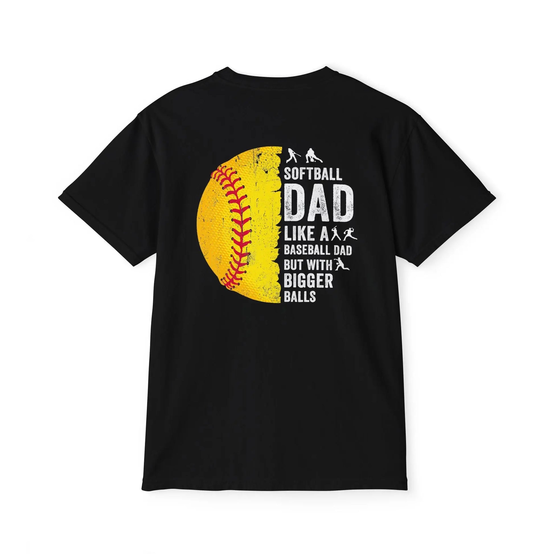 Softball Dad Pocket T-Shirt, Unisex Athletic Tee, Fun Gift for Sports Lovers, Father's Day Shirt, Casual Everyday Wear Printify