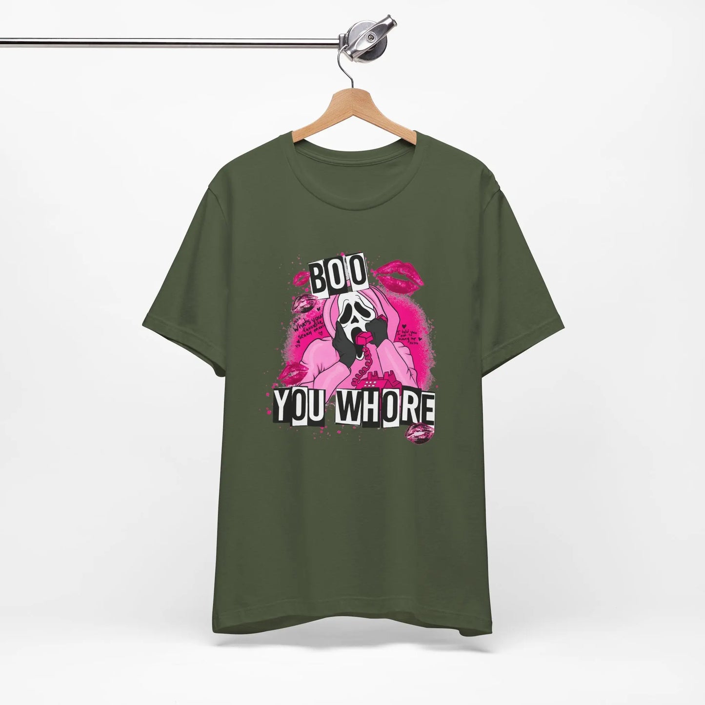 Funny Halloween Unisex Tee, Boo You Whore Shirt, Halloween Costume Top, Halloween Party Tee, Halloween Graphic Tee Printify