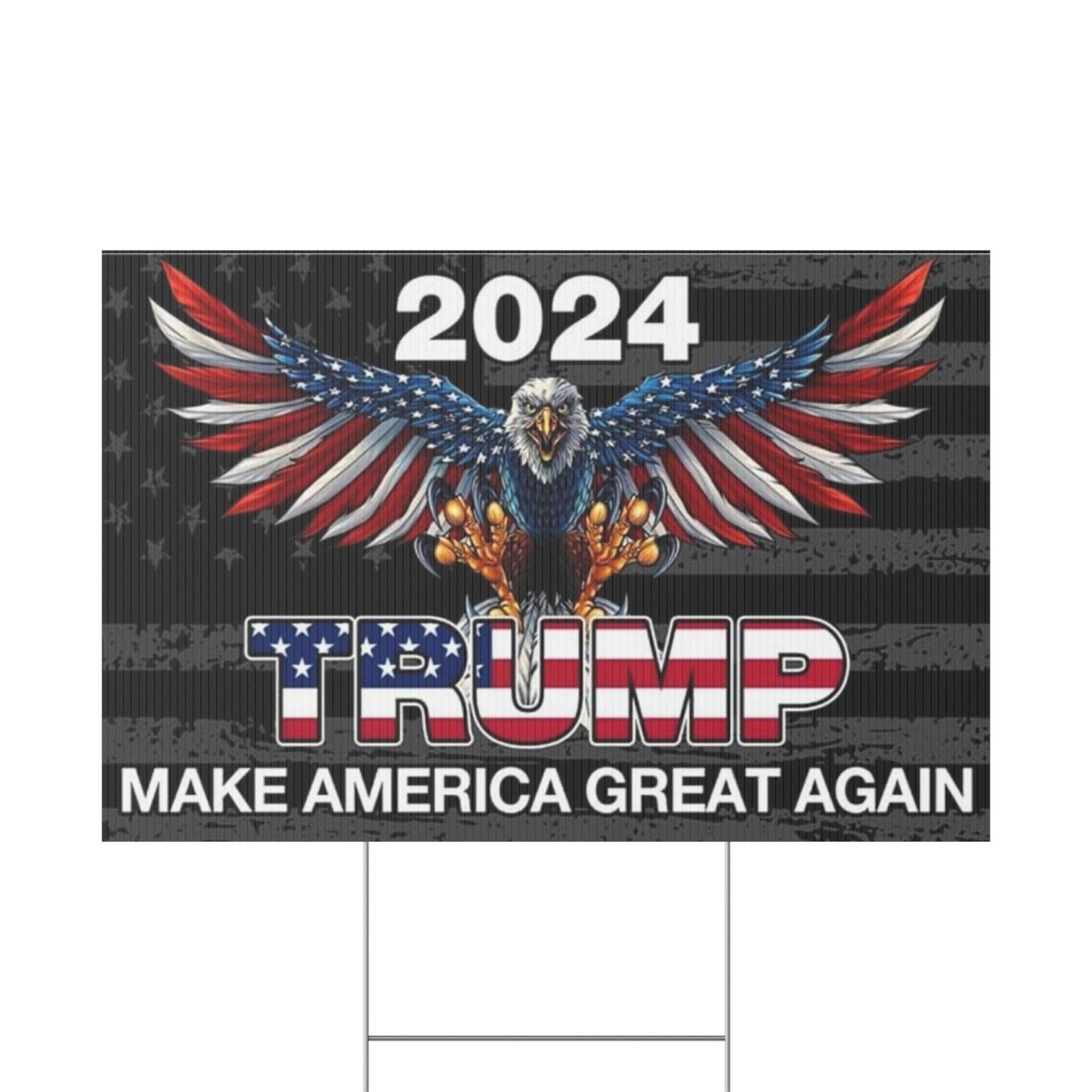 Yard Sign - MAKE AMERICA GREAT AGAIN trump - Galvaleos Galvaleos Galvaleos 36″ x 24″ (Horizontal) Printify Home Decor Yard Sign - MAKE AMERICA GREAT AGAIN trump