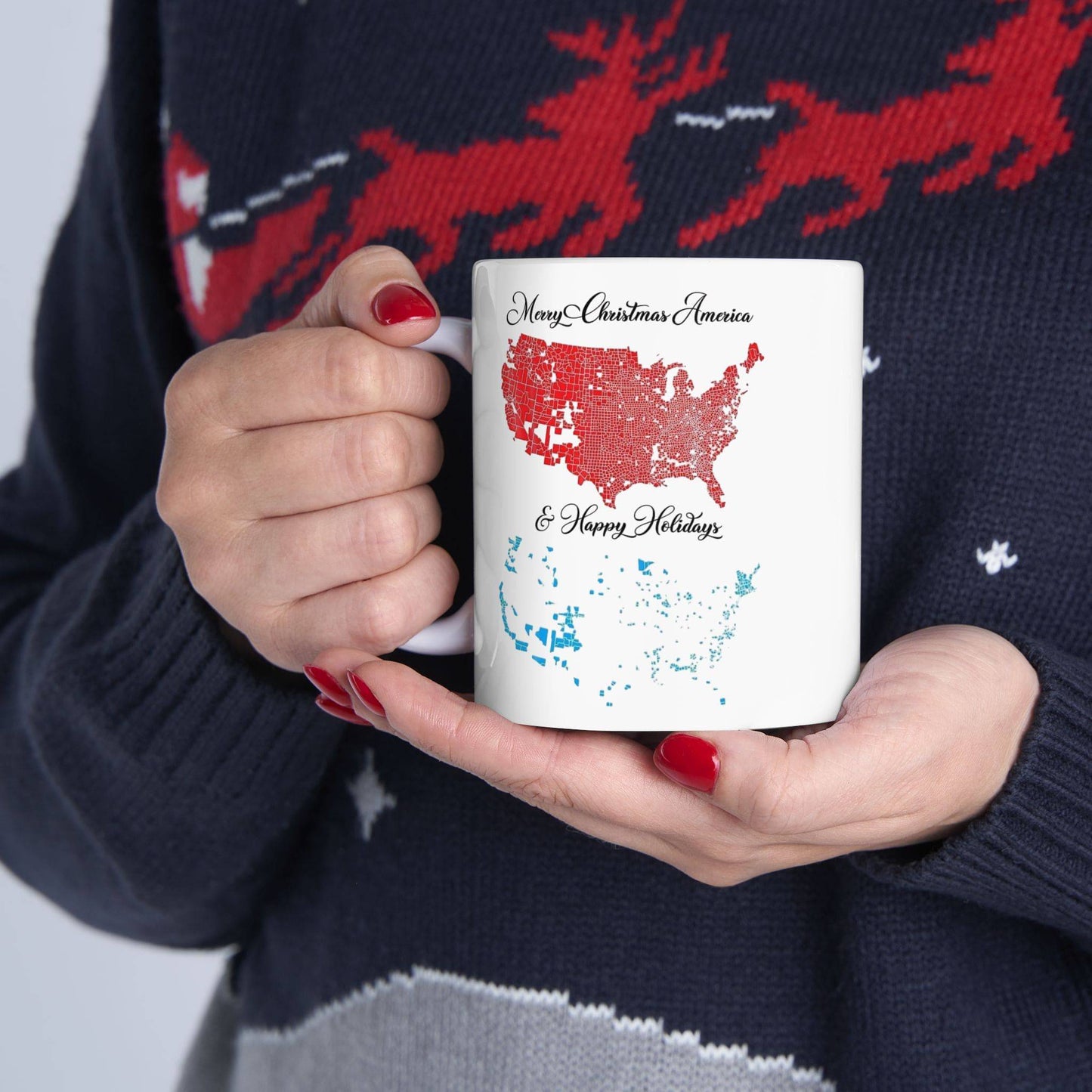 Merry Christmas & Hoppy Holidays Mug