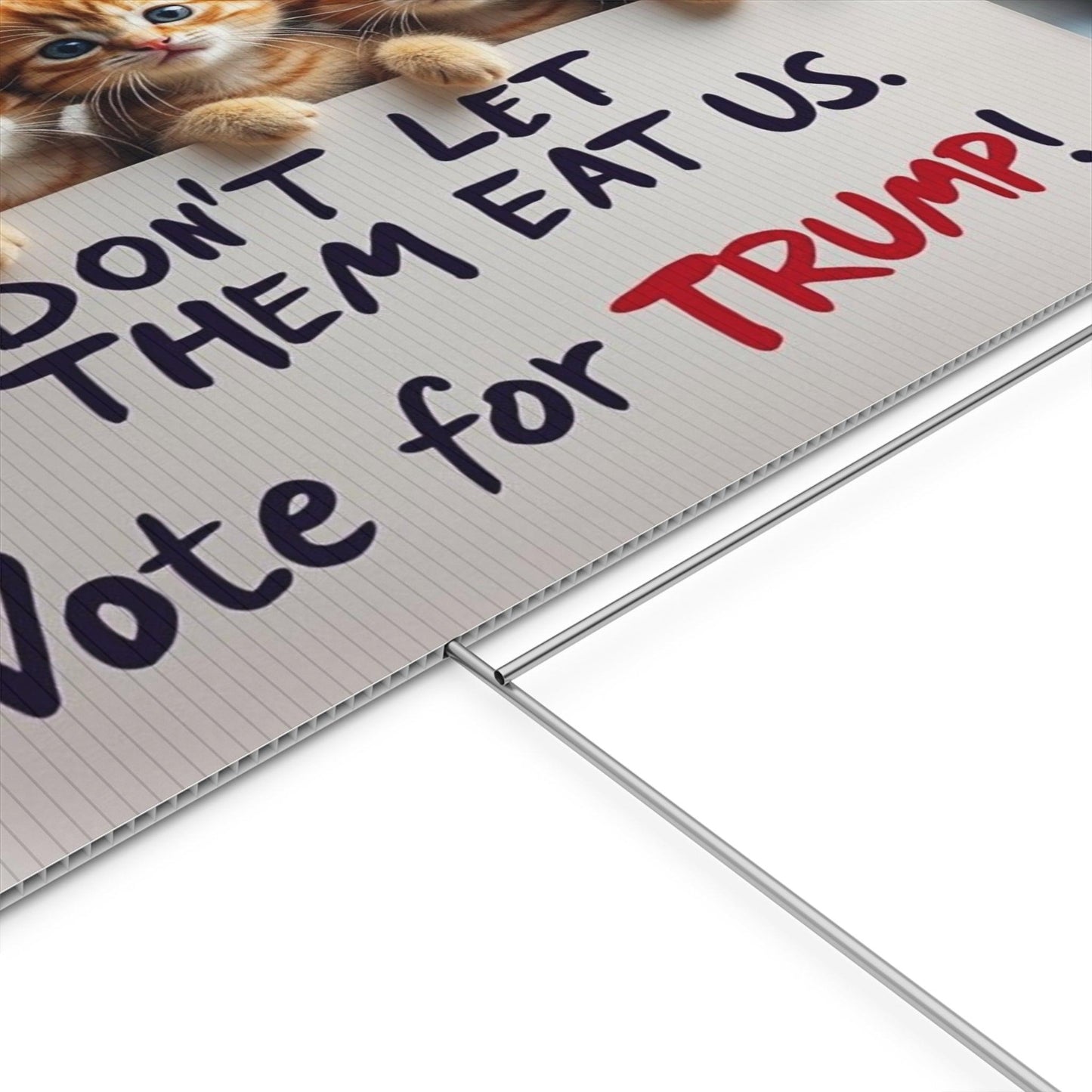 Yard Sign - Dont let them eat us. - Galvaleos Galvaleos Galvaleos 18″ x 12″ (Horizontal) Printify Home Decor Yard Sign - Dont let them eat us.