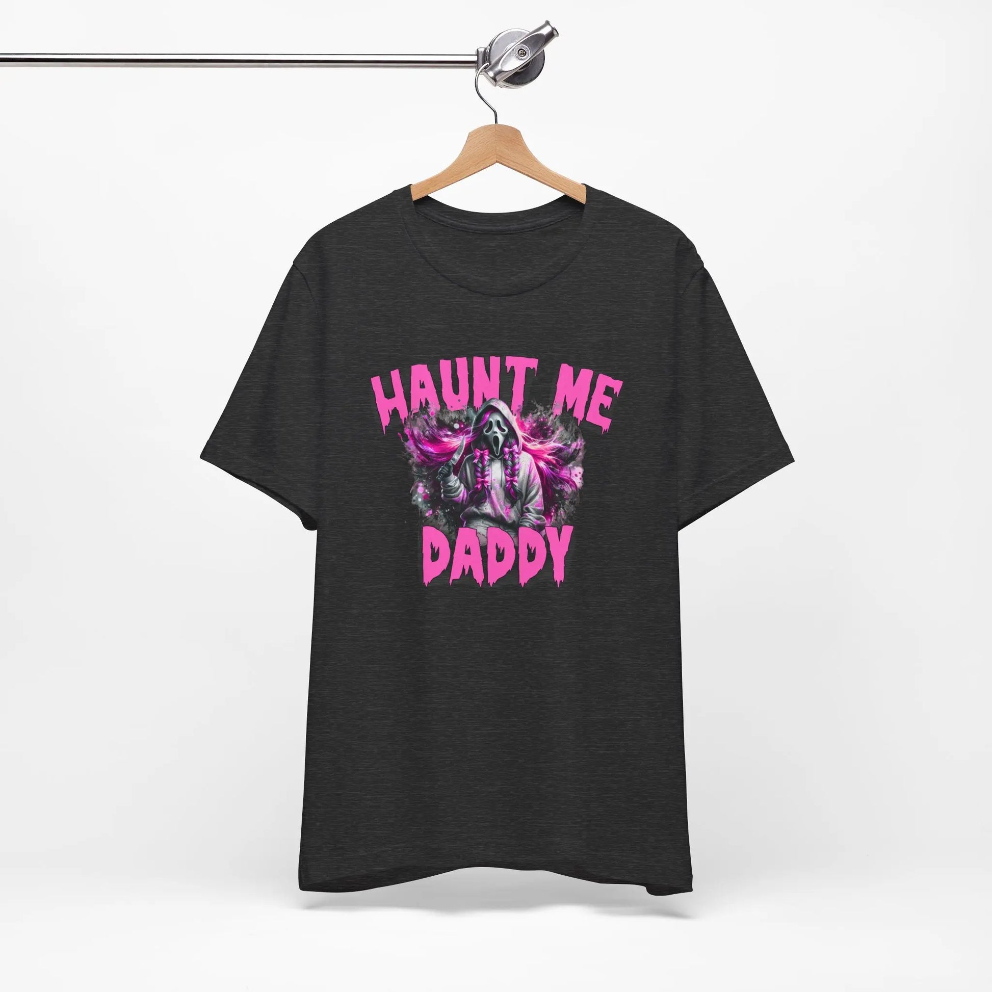 Funny Halloween Unisex Tee, Haunt Me Daddy Shirt, Fall Vibes, Halloween Costume, Spooky Graphic Shirt, Halloween Outfit Printify