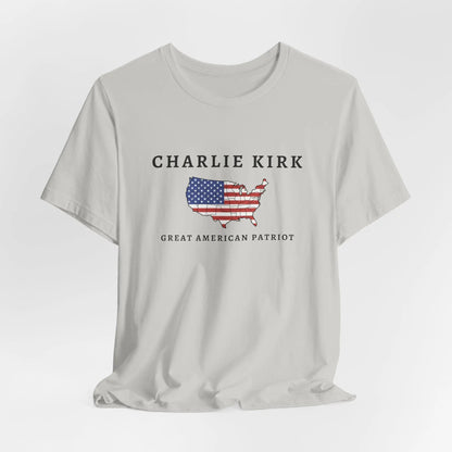 Charlie Kirk Tribute Shirt, Great American Patriot Top, RIP Charlie Kirk Memorial Shirt, USA Hero Apparel Printify