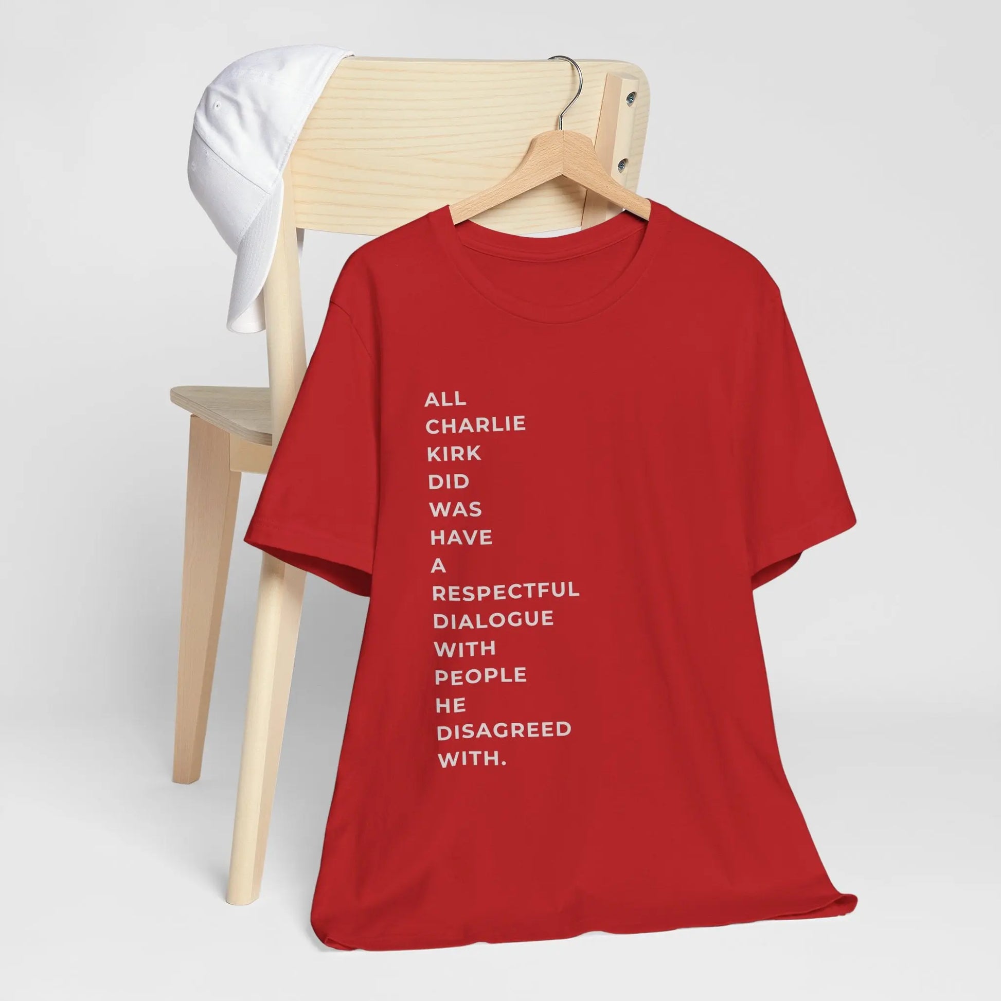 American Patriot Charlie Kirk Shirt, Unisex Tee for Rip Charlie Kirk Supporters, Political Activist Gift, Red White Blue Tee, Conservative - Galvaleos