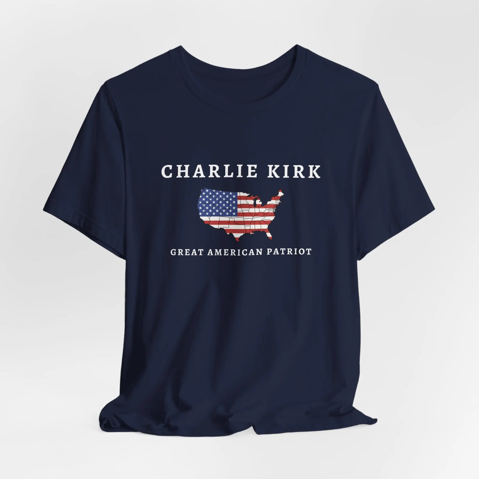 Charlie Kirk Tribute Shirt, Great American Patriot Top, RIP Charlie Kirk Memorial Shirt, USA Hero Apparel Printify