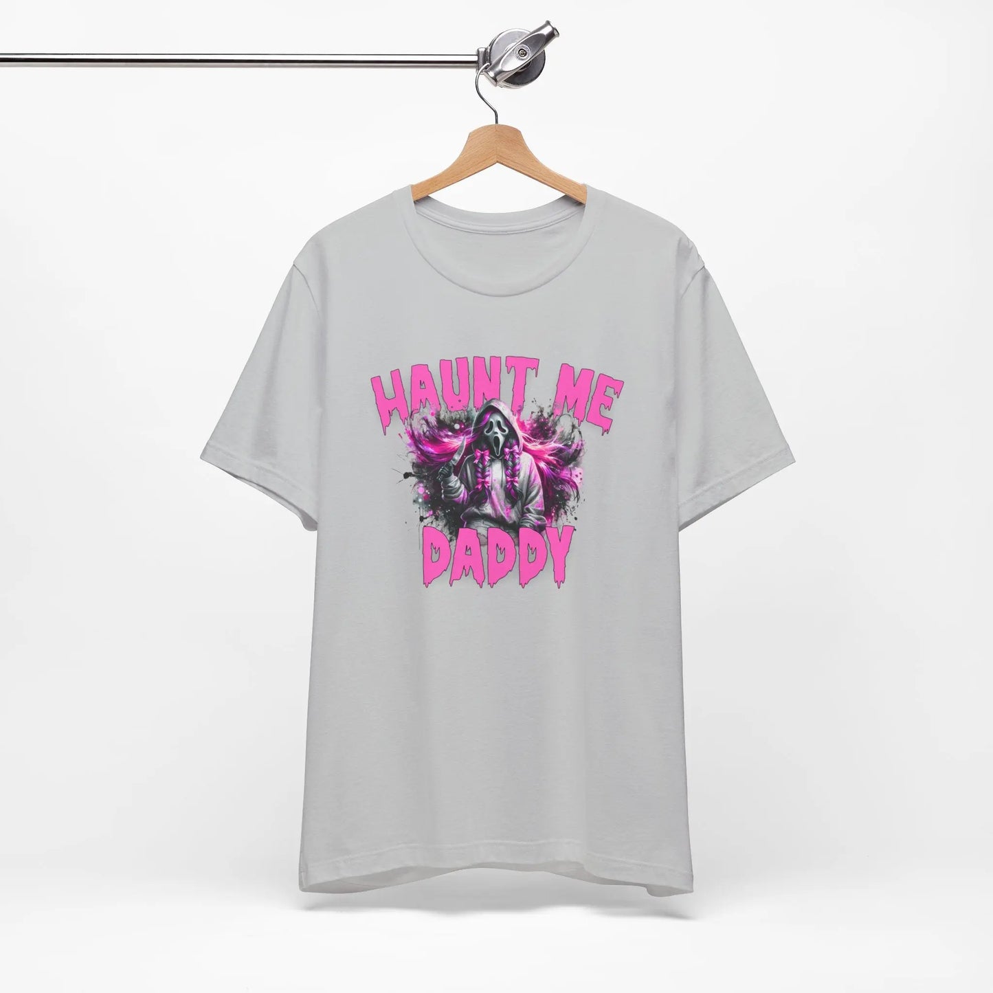 Funny Halloween Unisex Tee, Haunt Me Daddy Shirt, Fall Vibes, Halloween Costume, Spooky Graphic Shirt, Halloween Outfit Printify