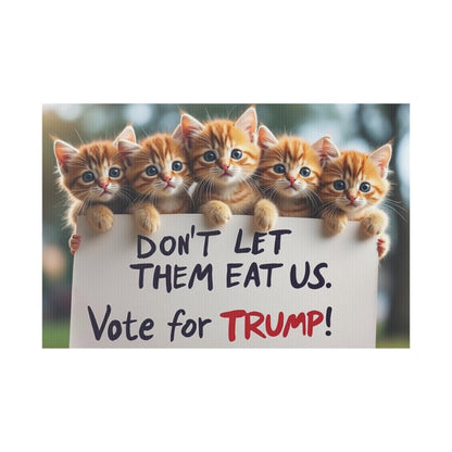 Yard Sign - Dont let them eat us. - Galvaleos Galvaleos Galvaleos 18″ x 12″ (Horizontal) Printify Home Decor Yard Sign - Dont let them eat us.