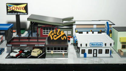 Diorama Building Kits for Hot Wheels & Diecast Cars | Model Display Set Galvaleos