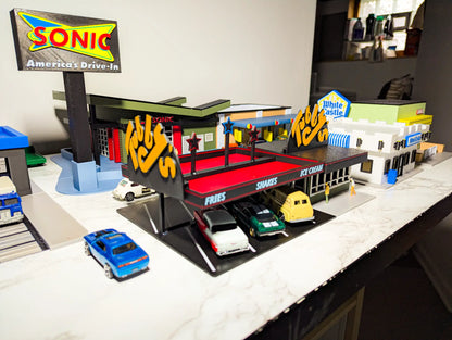 Diorama Building Kits for Hot Wheels & Diecast Cars | Model Display Set Galvaleos