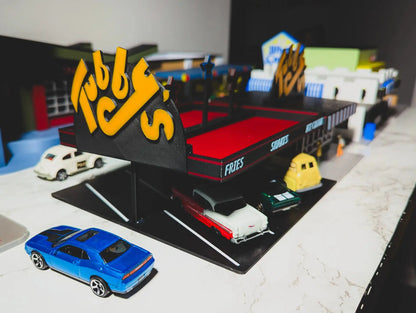 Diorama Building Kits for Hot Wheels & Diecast Cars | Model Display Set Galvaleos