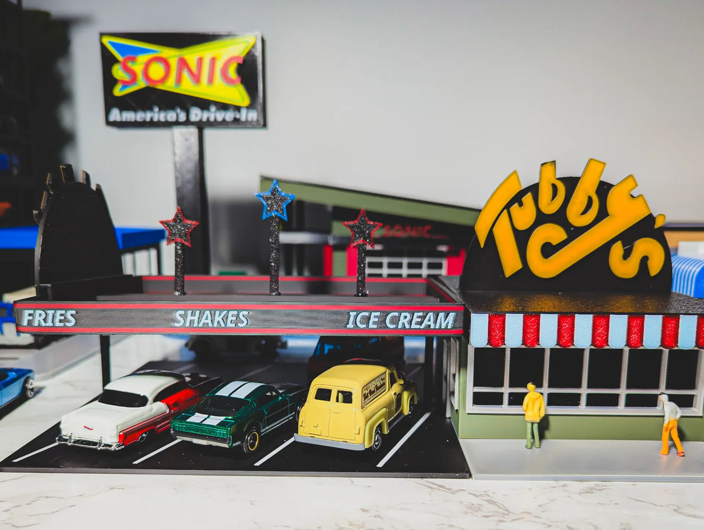 Diorama Building Kits for Hot Wheels & Diecast Cars | Model Display Set Galvaleos