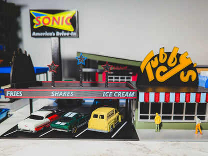 Diorama Building Kits for Hot Wheels & Diecast Cars | Model Display Set Galvaleos