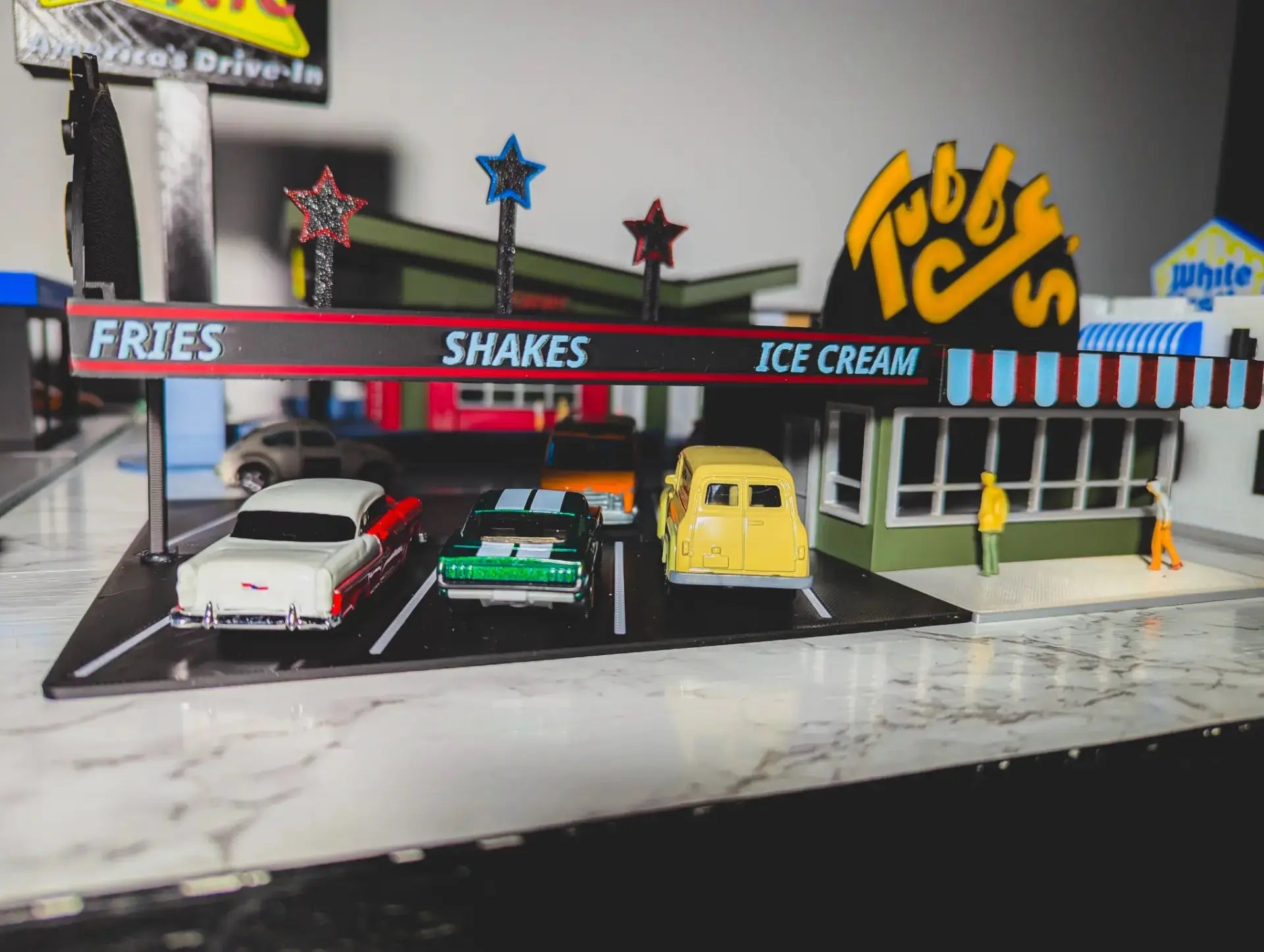 Diorama Building Kits for Hot Wheels & Diecast Cars | Model Display Set Galvaleos