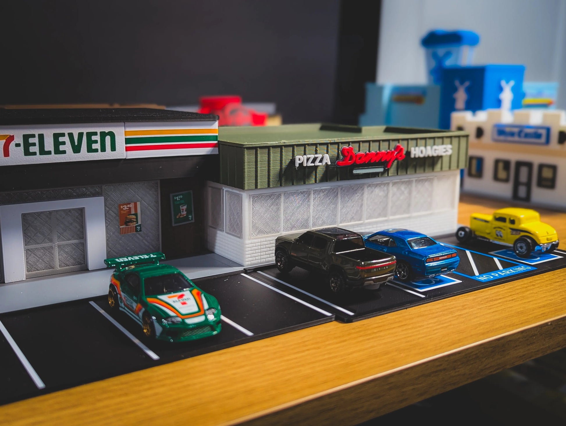 Diorama Building Kits for Hot Wheels & Diecast Cars | Model Display Set Galvaleos