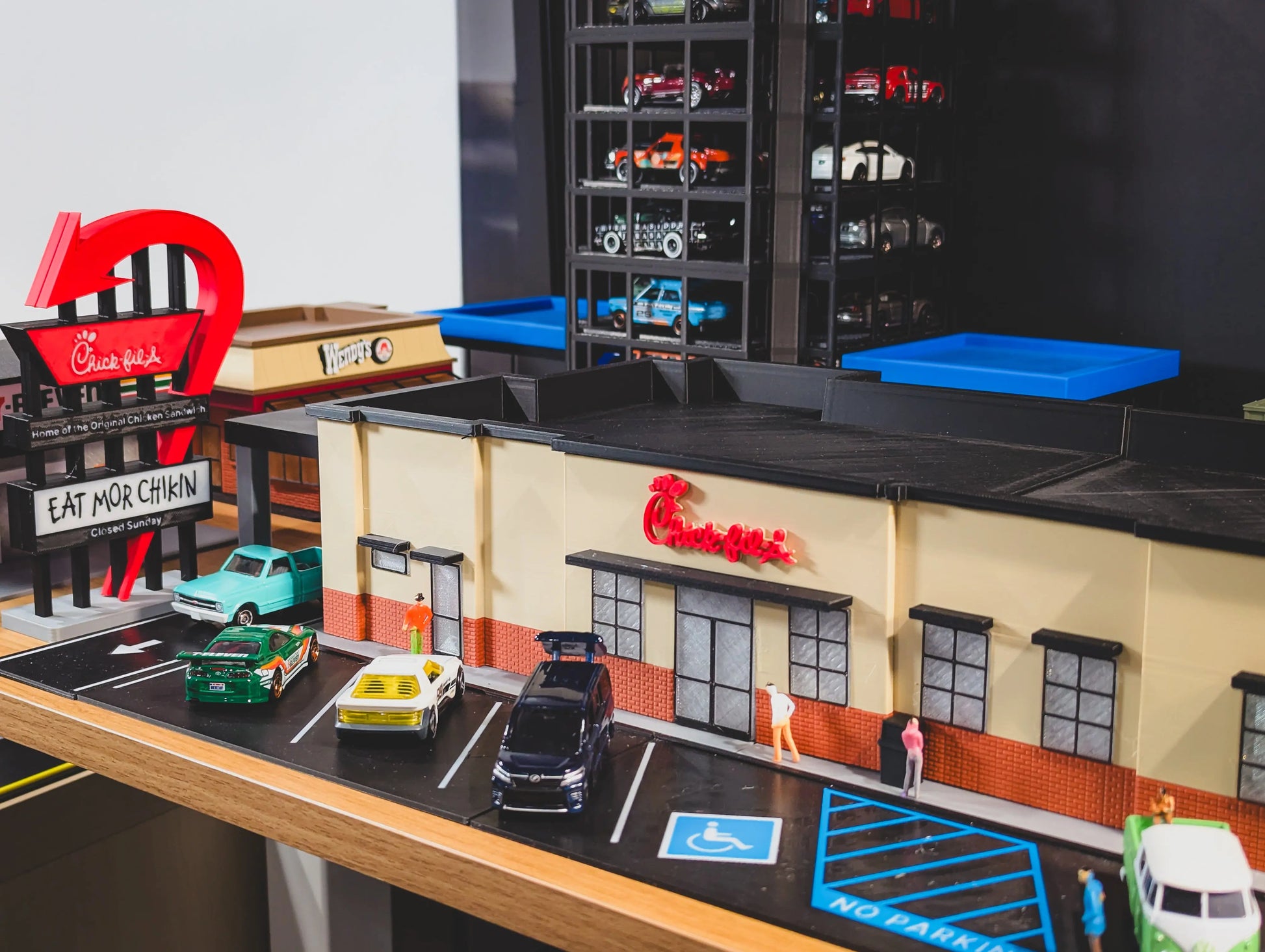 Diorama Building Kits for Hot Wheels & Diecast Cars | Model Display Set Galvaleos