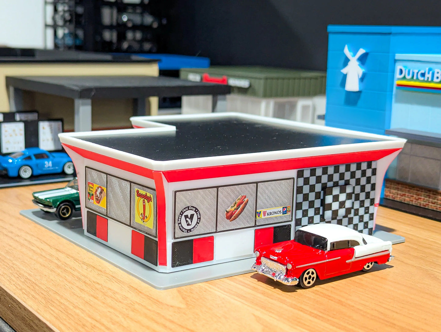 Diorama Building Kits for Hot Wheels & Diecast Cars | Model Display Set Galvaleos