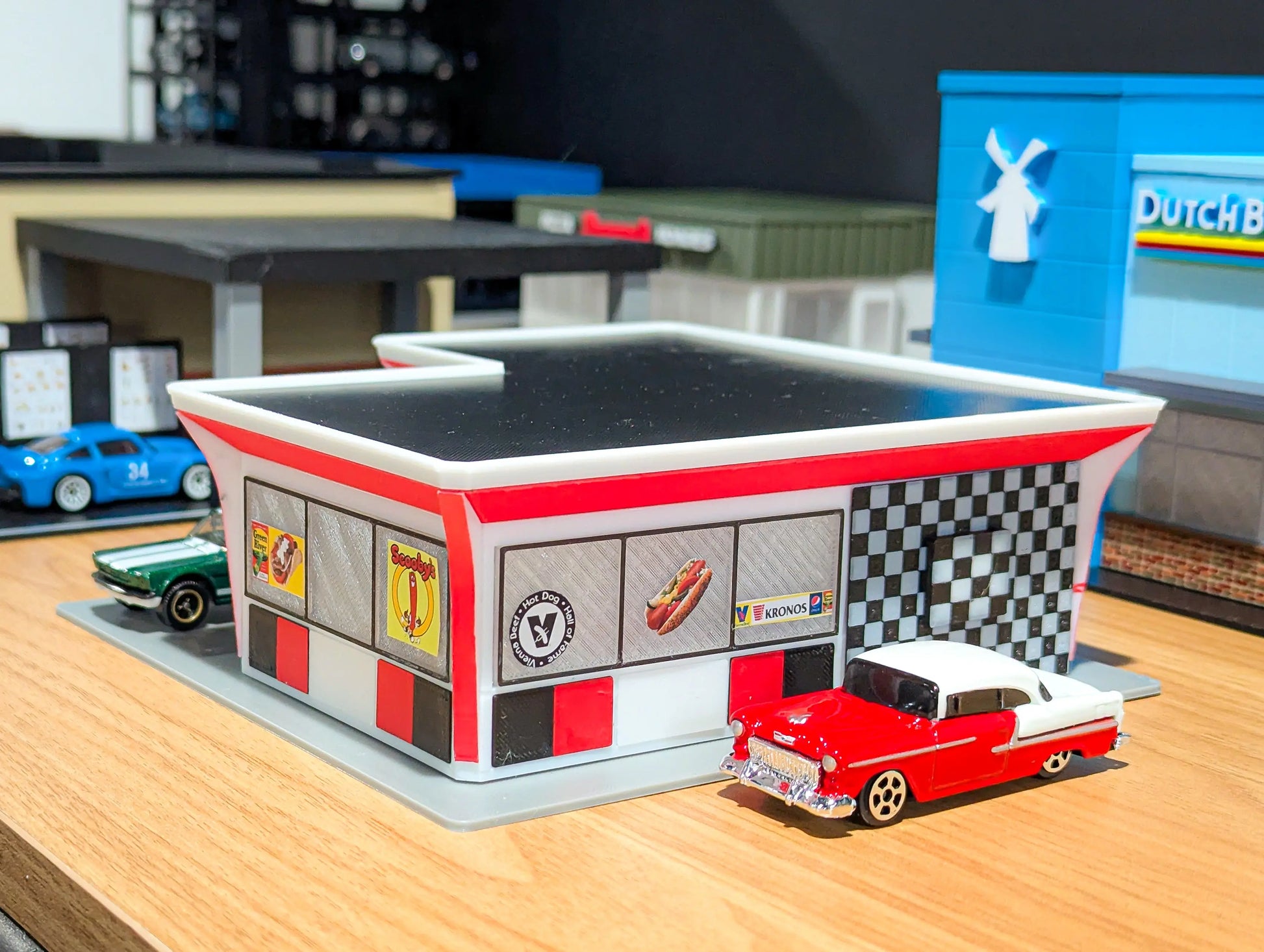 Diorama Building Kits for Hot Wheels & Diecast Cars | Model Display Set Galvaleos