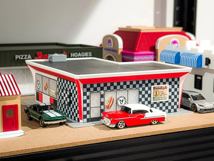 Diorama Building Kits for Hot Wheels & Diecast Cars | Model Display Set Galvaleos