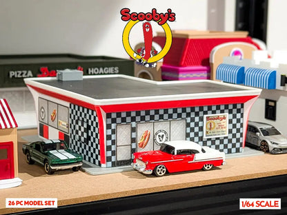 Diorama Building Kits for Hot Wheels & Diecast Cars | Model Display Set Galvaleos