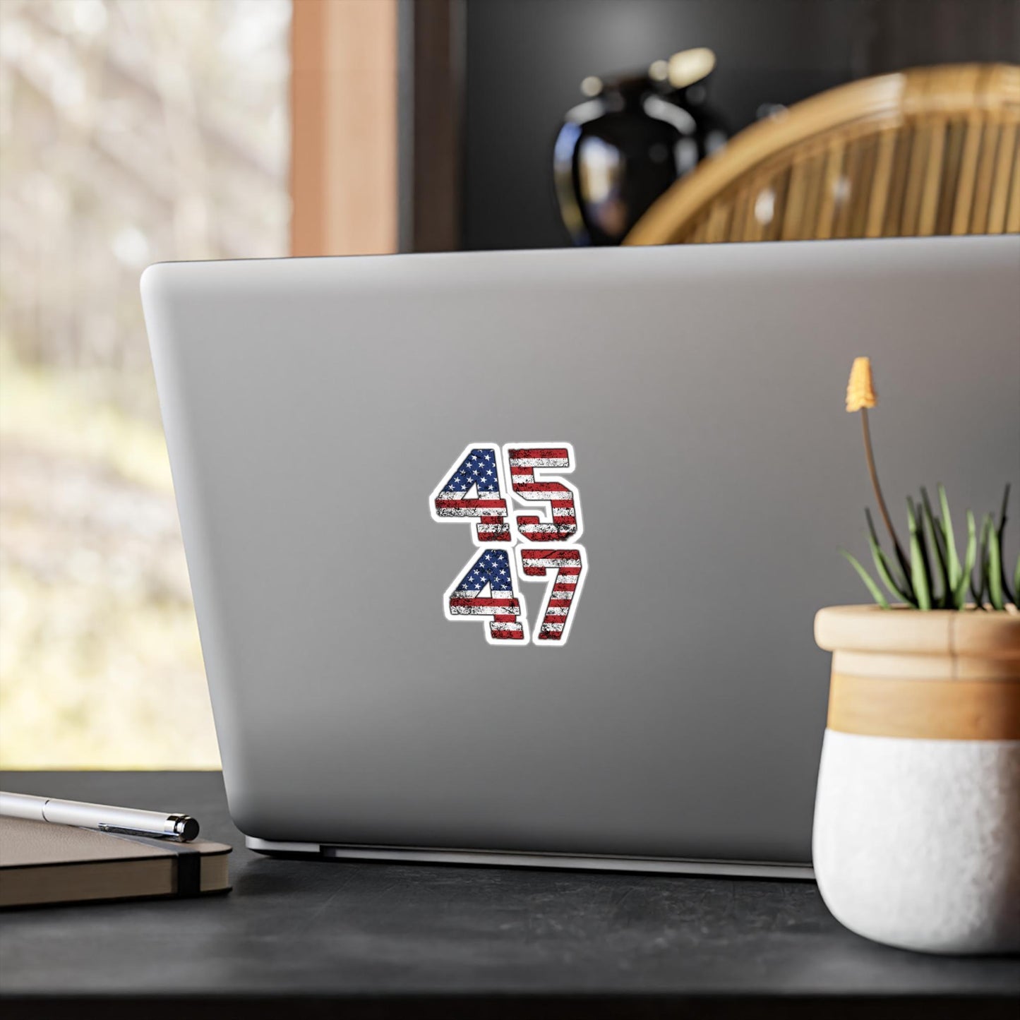 Political Kiss-Cut Decal Stickers, Trump 45 47 President Trump Kiss-cut Decal stickers, Vinyl Stickers, Laptop Decals, Political Bumper - Galvaleos Galvaleos Galvaleos 3" x 4" Printify Political Kiss-Cut Decal Stickers, Trump 45 47 President Trump Kiss-cut Decal stickers, Vinyl Stickers, Laptop Decals, Political Bumper