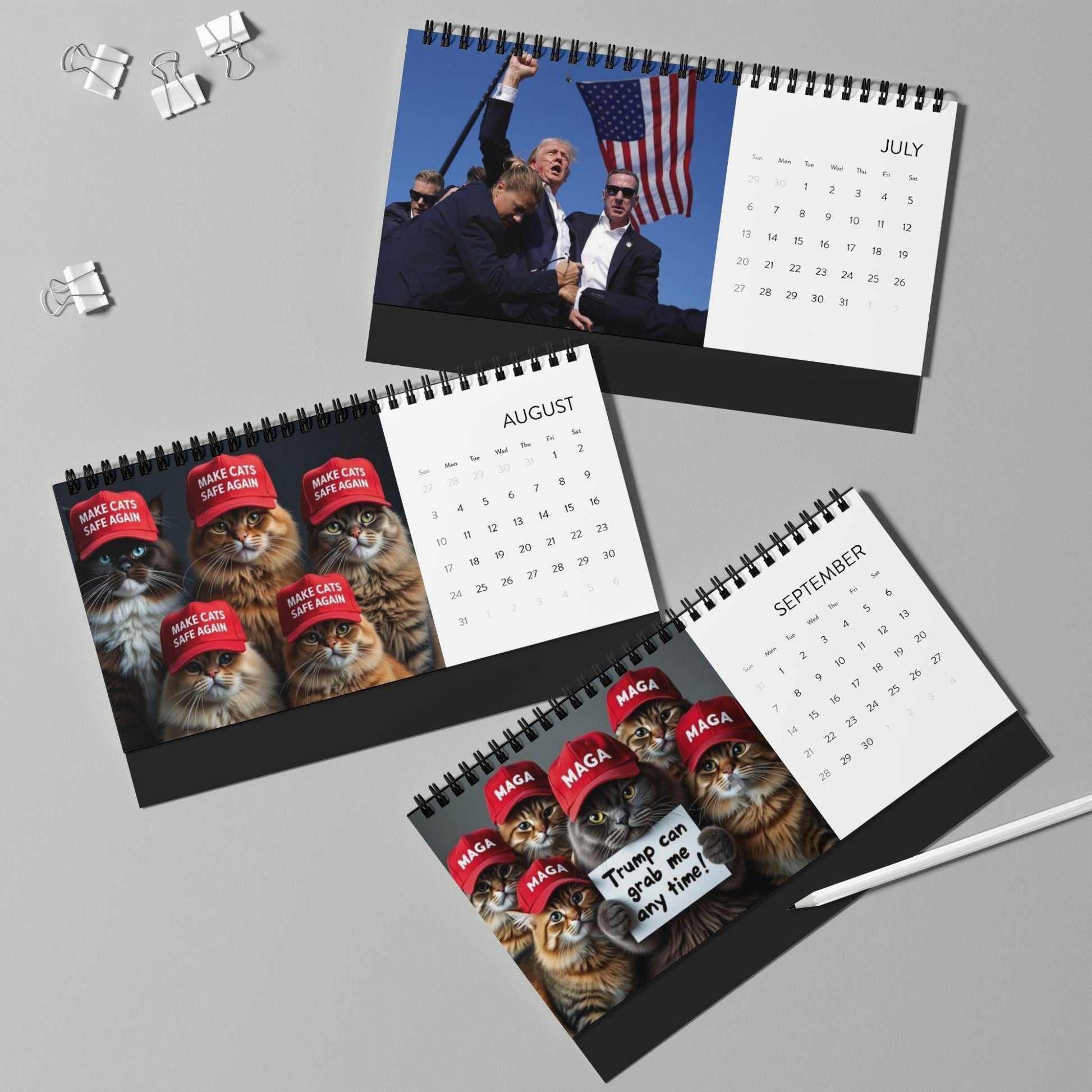 Garbage 2025 Trump Calendar, Cat Memes, Unique Trump Calendar, Office Calendar, Desk Calendar - Galvaleos Galvaleos Galvaleos Default Title Galvaleos Garbage 2025 Trump Calendar, Cat Memes, Unique Trump Calendar, Office Calendar, Desk Calendar