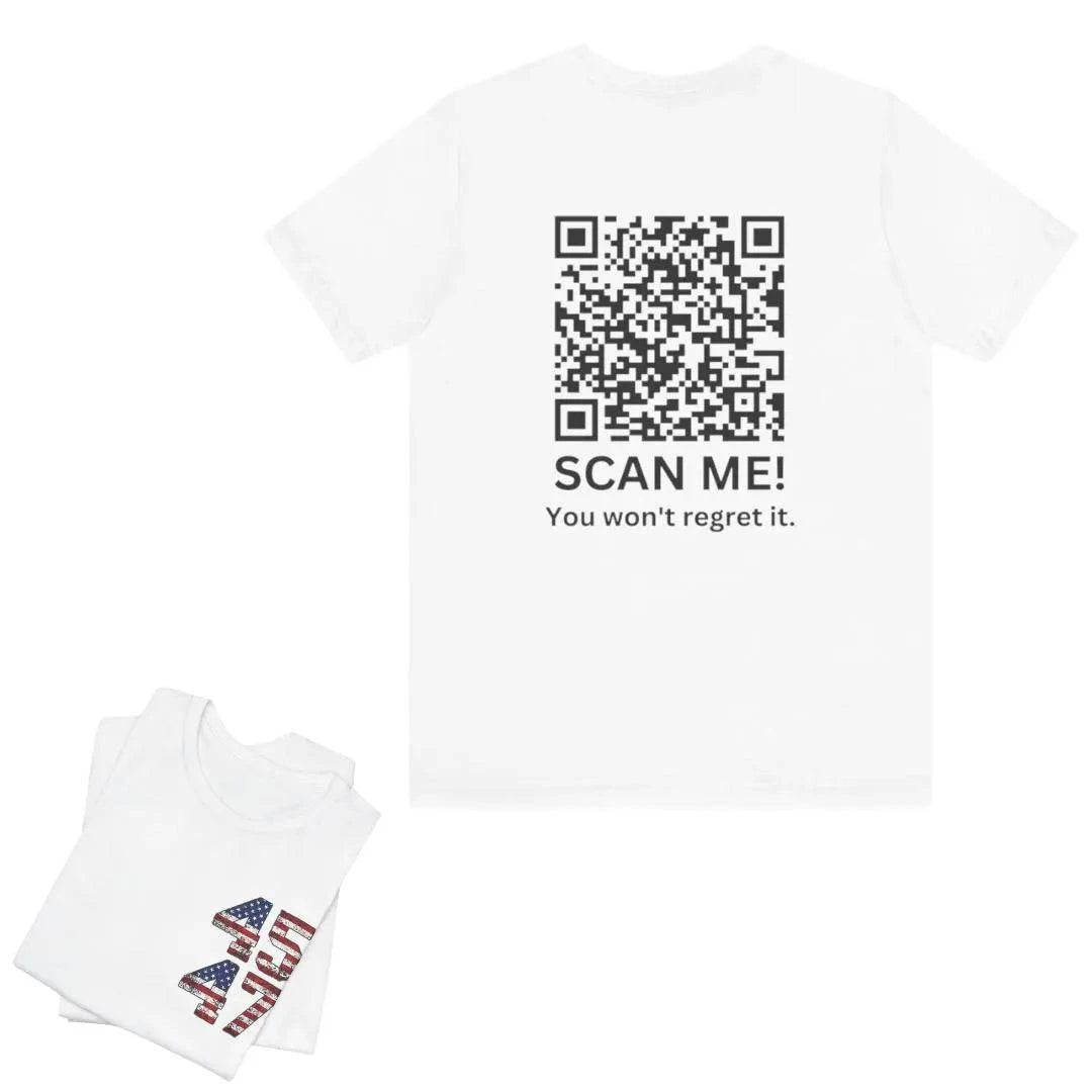 Trump YMCA Dance QR Code Unisex Tshirt