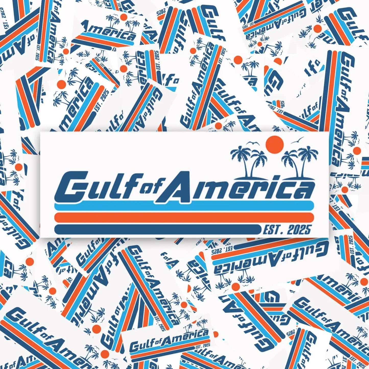 Gulf of America Vinyl Bumper Stickers, 3pc - Galvaleos