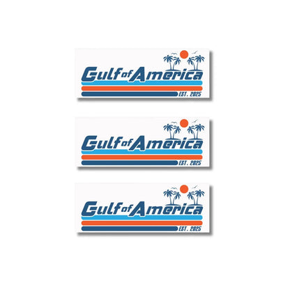 Gulf of America Vinyl Bumper Stickers, 3pc - Galvaleos