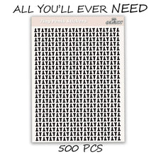 Prank Camera Stickers, 500 Pieces Small Silhouette Decals for Cameras, Funny Stickers for Backup and Home Cameras Galvaleos