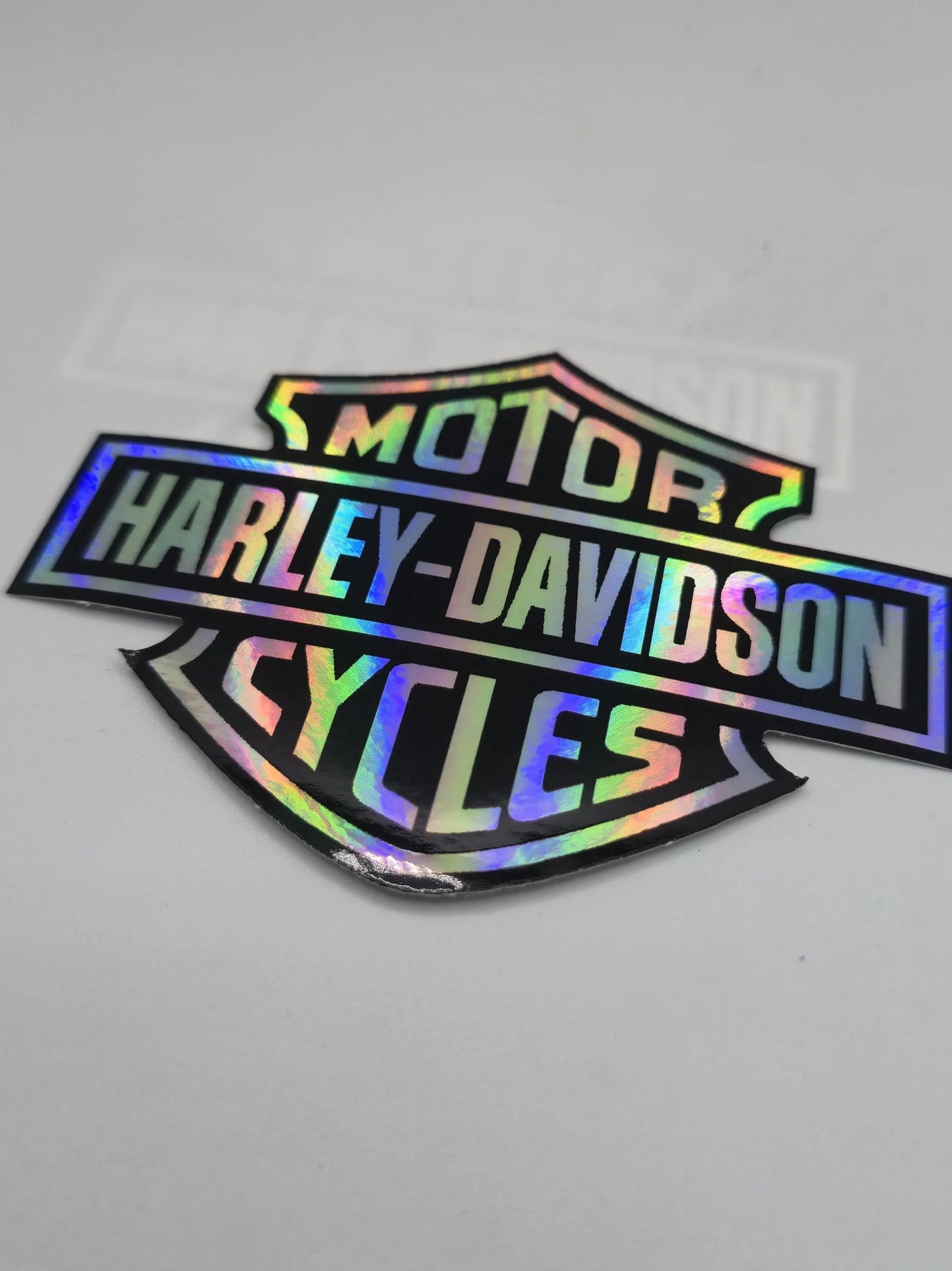 Holographic Chrome Motorcycle Bar And Handle Decals Galvaleos