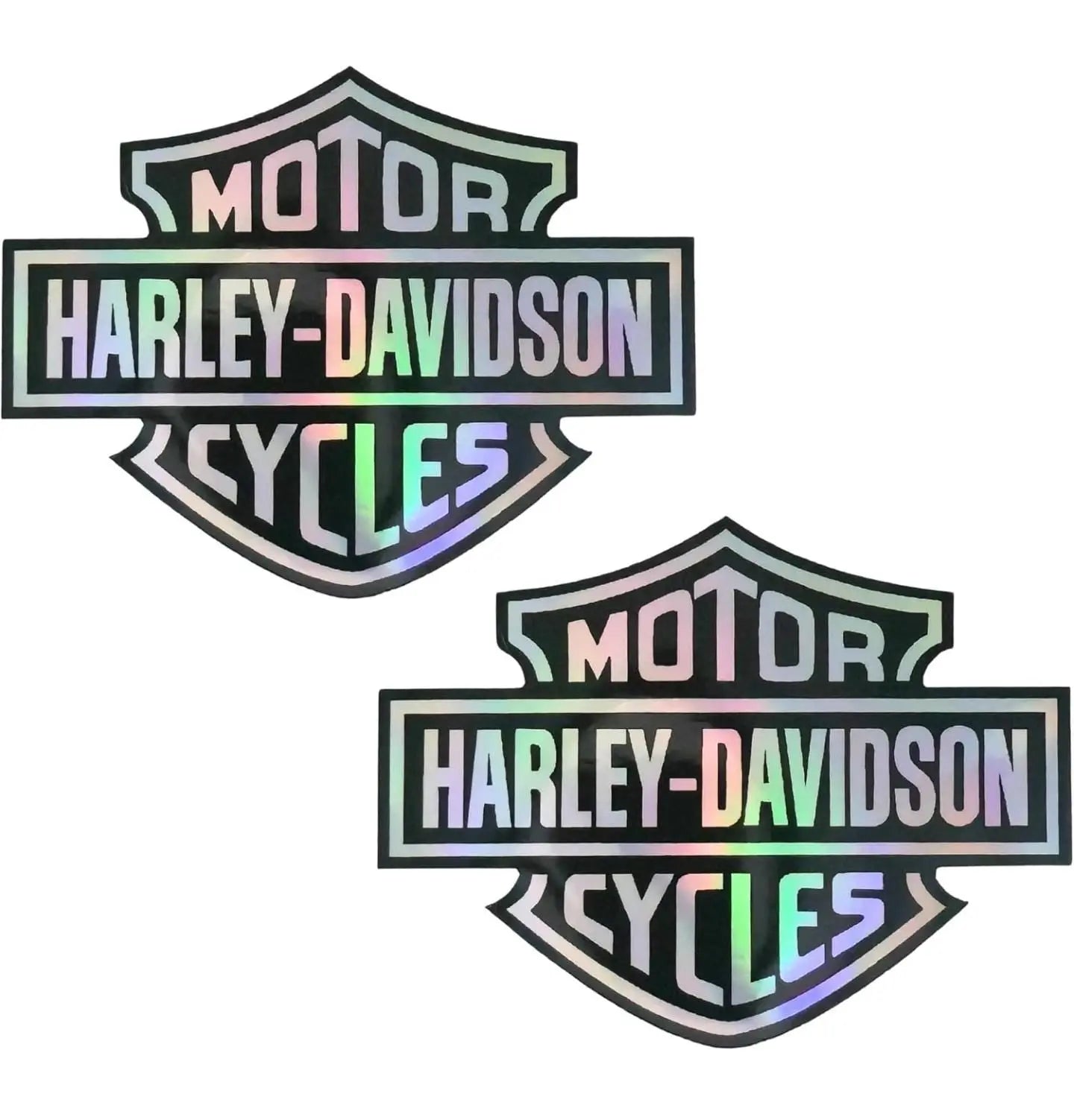 Holographic Chrome Motorcycle Bar And Handle Decals Galvaleos